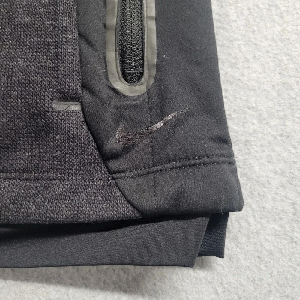 Nike Golf Tour Performance Womens Medium Black Knit Full Zip Vest Pickleball‎